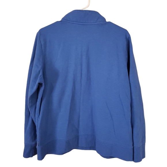 Eddie Bauer Women's Large Blue 1/2 Zip Sweatshirt - Picture 2 of 9